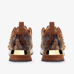 The Infanta Tan Spike Leather Sneaker Limited Edition