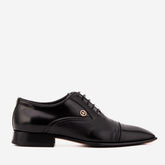 The Rockwell Handmade Black Leather Cap Toe Oxford Shoe