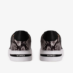 The Burano Black White Leather Sneaker