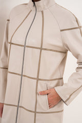 The Prado Reversible Cream Leather Jacket