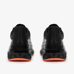 The Caesars Black Leather Sneaker