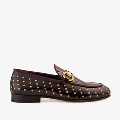 The Jupiter Shoe Burgundy Spike Leather Bit Dress Loafer Limited Edition Shoe