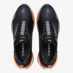 The Milford Navy Blue Leather Sneaker