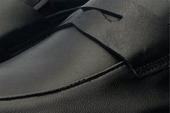 The Marinka Black Leather Shoe Penny Loafer Shoe