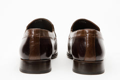 The Kazablanka Brown Leather Bit Loafer Shoe