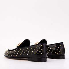 The Jupiter  Shoe Black Spike Leather  Bit Dress Loafer Limited Edition  Shoe