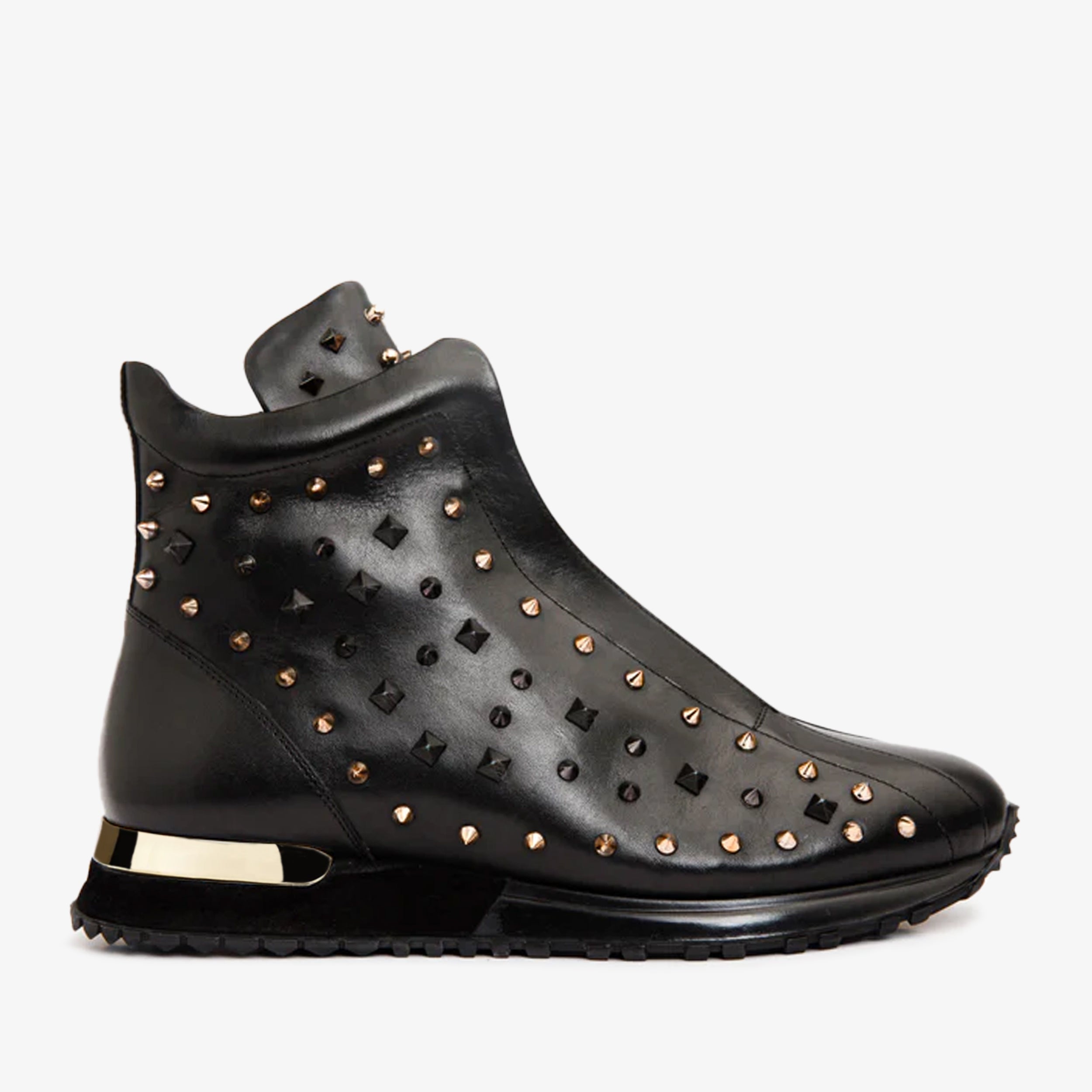 The Infanta High-Top Black Spike Leather Sneaker Limited Edition