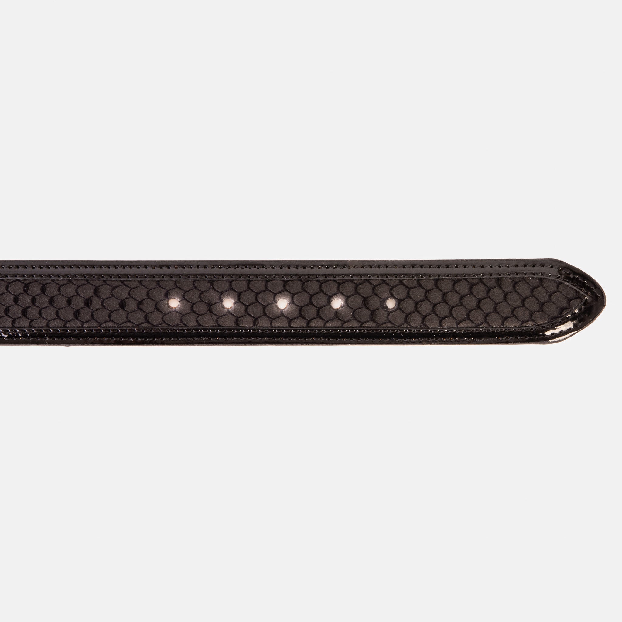 The Imperial Black Leather Belt
