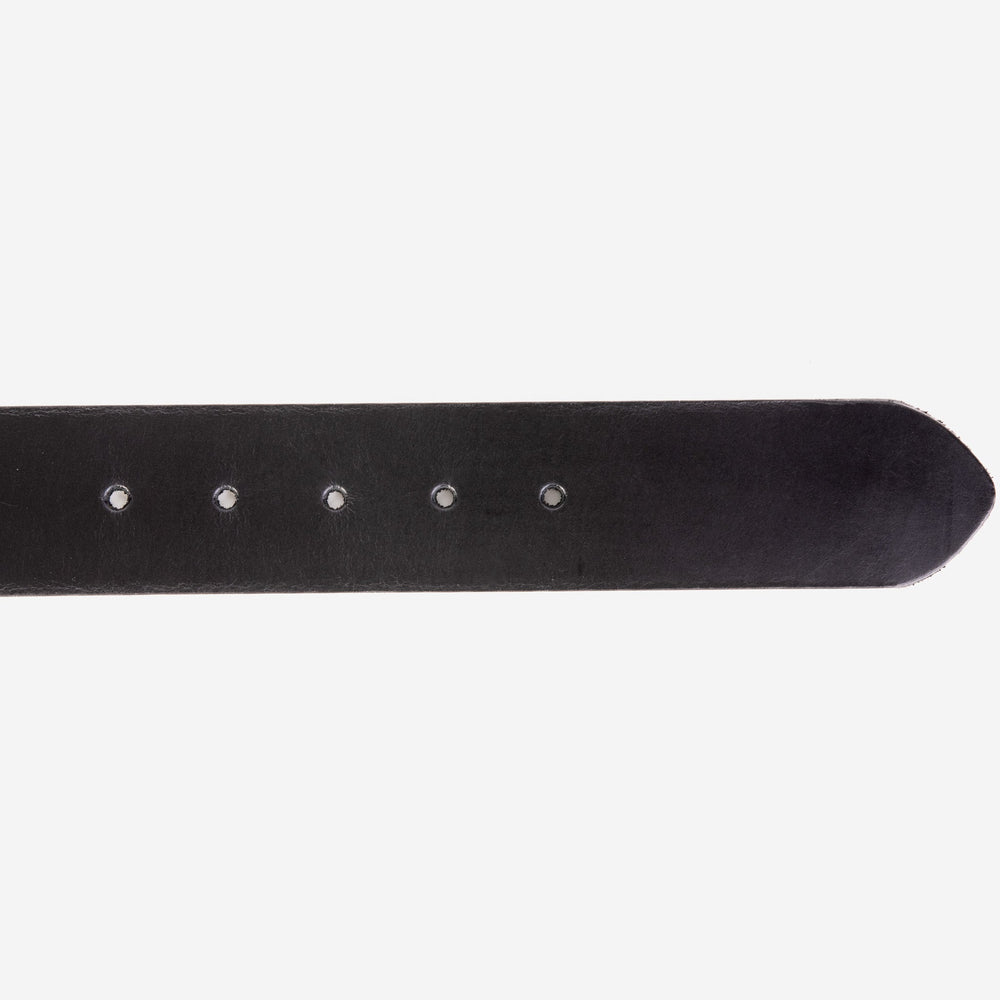 The Prime Black Leather Belt