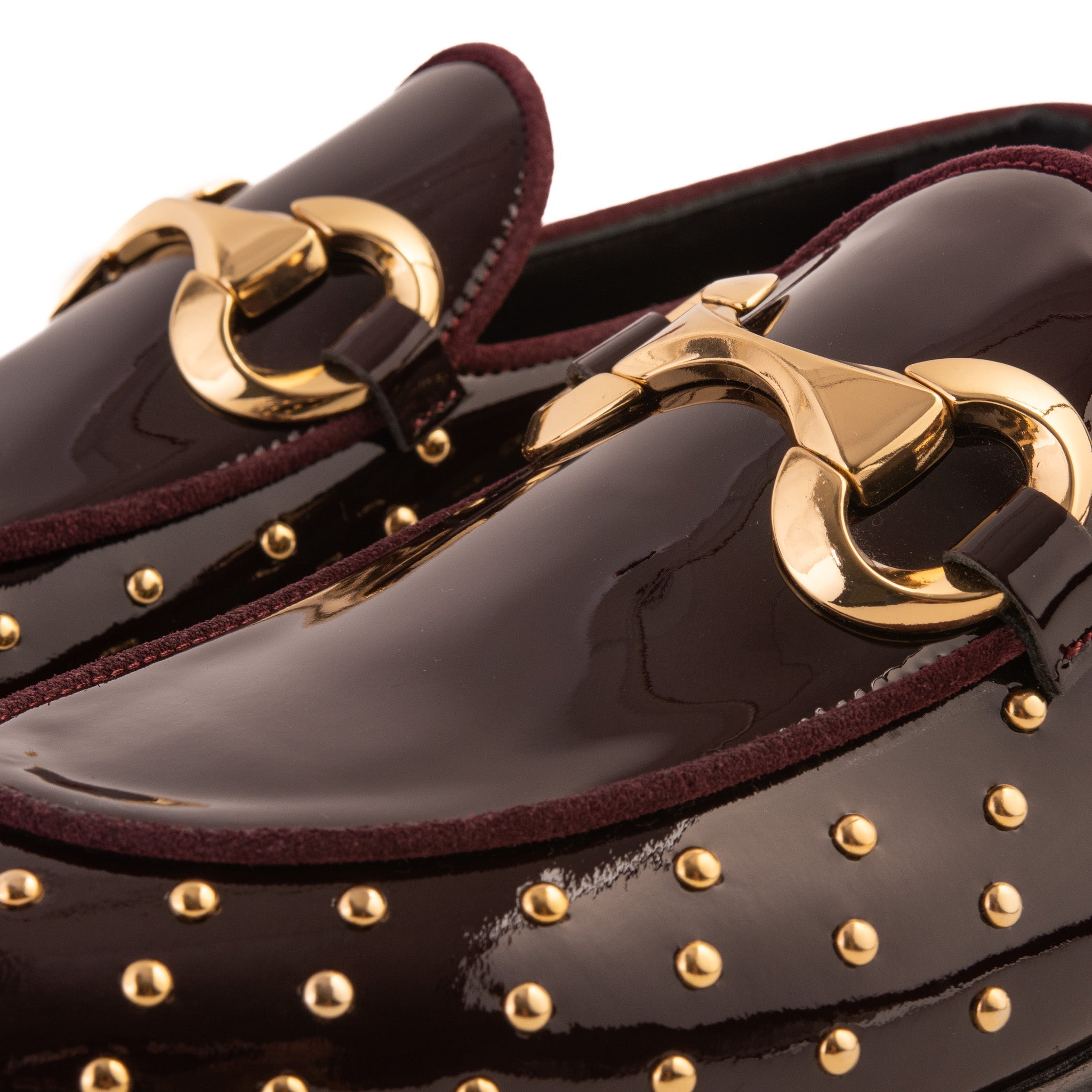 The Jupiter  Shoe Burgundy Spike Leather  Bit Dress Loafer Limited Edition Shoe