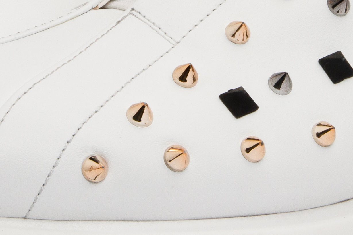 The Infanta White Spike Leather Sneaker Limited Edition
