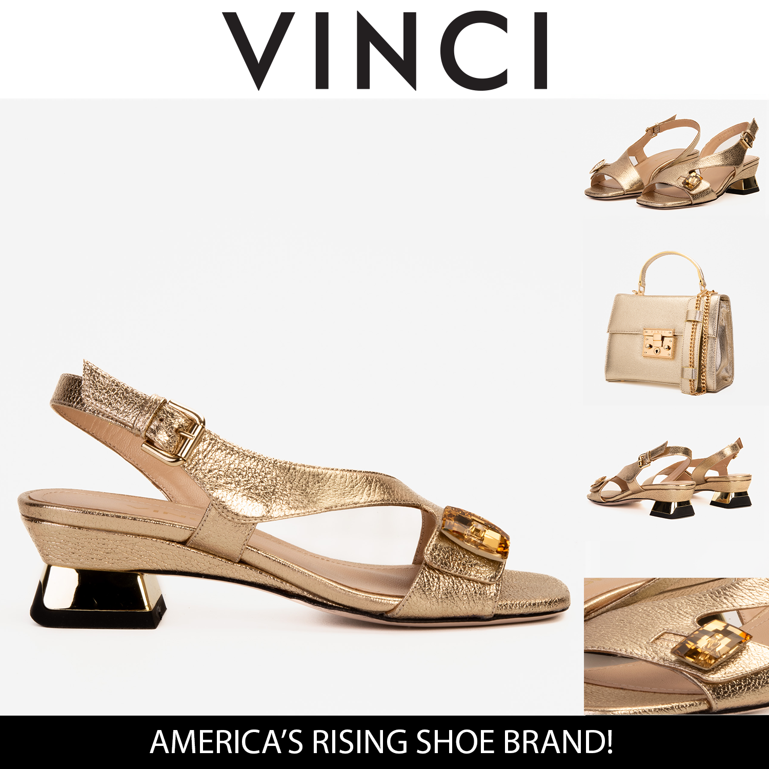 The Iconic Gold Leather Sandal