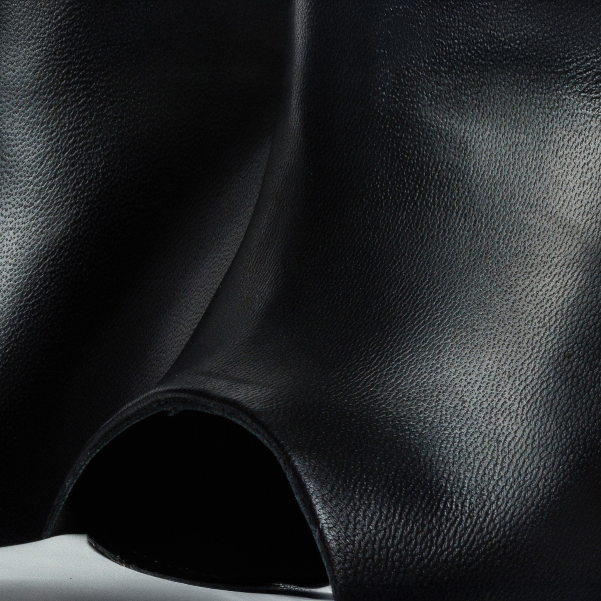 The Cymmer Black Leather Sandal